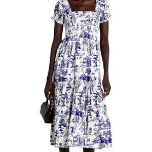 Anthropologie NWT Daphne Toile Midi Dress